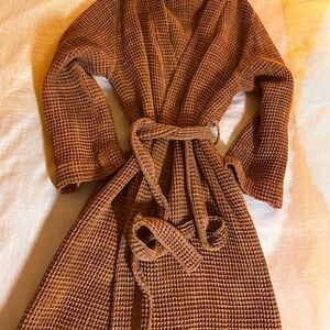 Parachute Orange Waffle Knit Robe